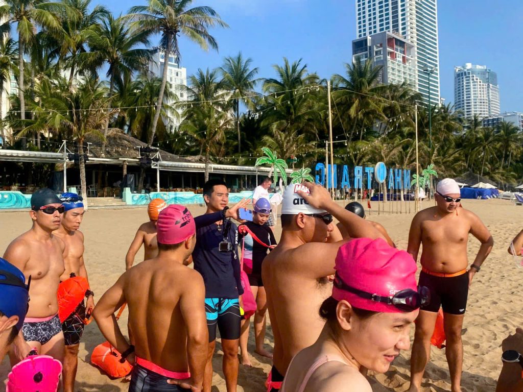 Swimming in Nha Trang