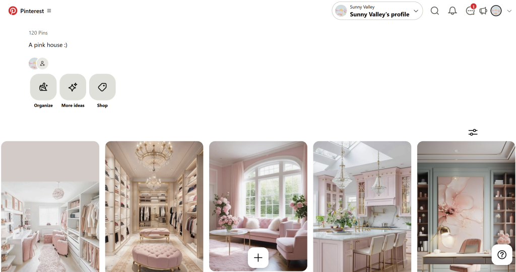 Pinterest board