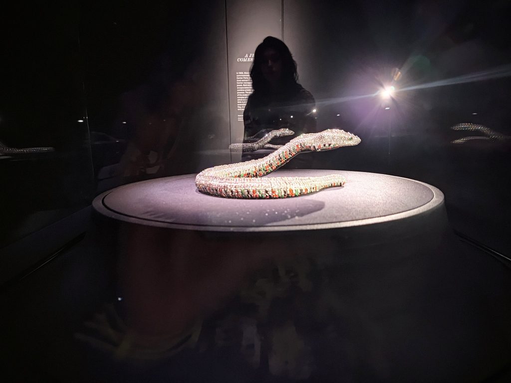 Diamond snake necklace by Cartier commissioned by Maria Felix, 1968